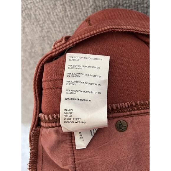 We The Free Raw Hem‎ Mid Rise Crop Jegging Jeans Womens Size 26 Red Pockets - Picture 5 of 9